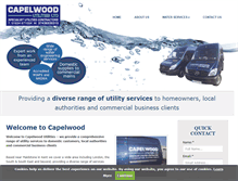 Tablet Screenshot of capelwoodutilities.co.uk